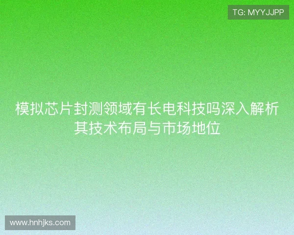 模拟芯片封测领域有长电科技吗深入解析其技术布局与市场地位