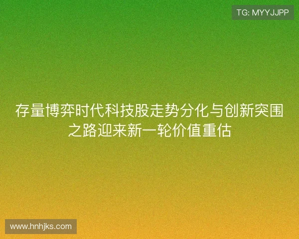 存量博弈时代科技股走势分化与创新突围之路迎来新一轮价值重估